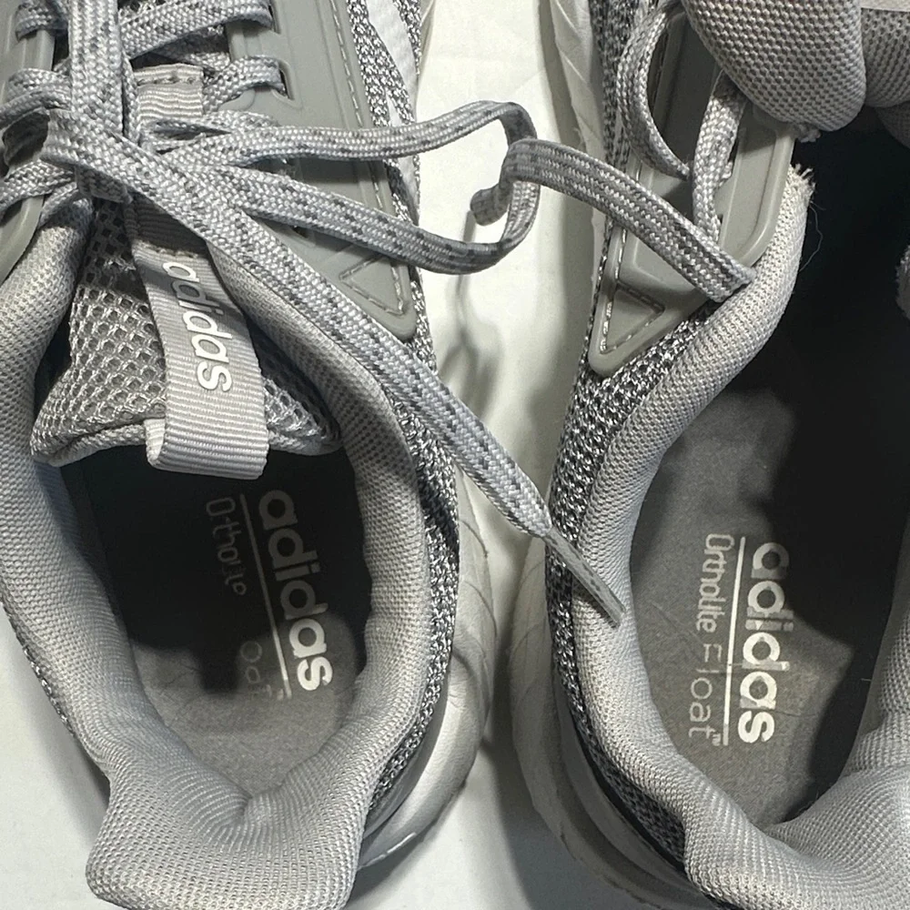 adidas Questar Drive Grey and white mesh Athletic Sneakers ortholite float sz 8